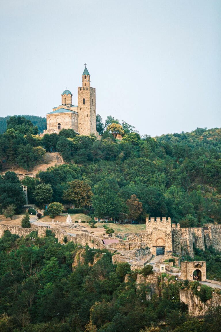 Tsarevets Fortress in Veliko Tarnovo, a medieval landmark in Bulgaria.